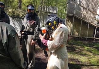 Stag party do battle